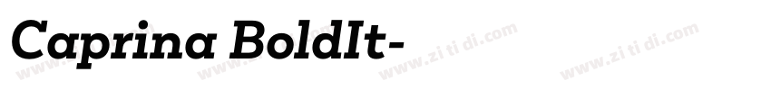 Caprina BoldIt字体转换